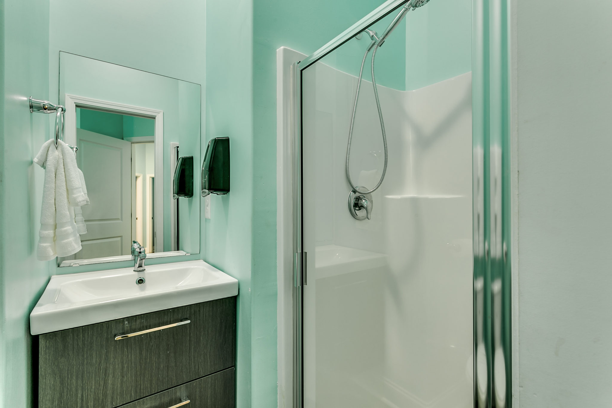 2201 Spring Street bathroom with shower.