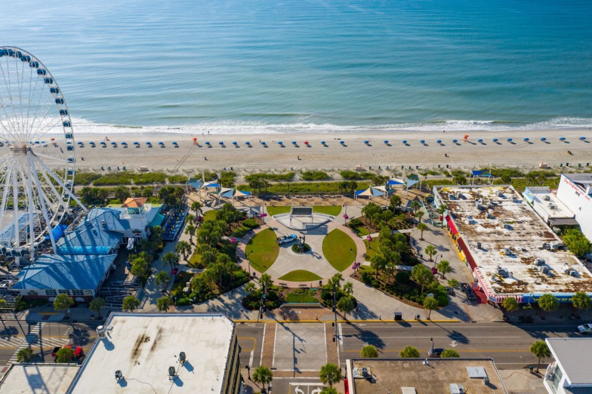 aerial view of myrtle beach